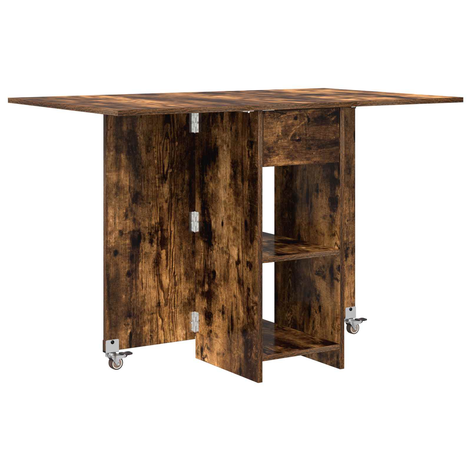 Table à dîner 115 x 70 x 75 cm Bois d'ingénierie Chêne fumé - XIOS