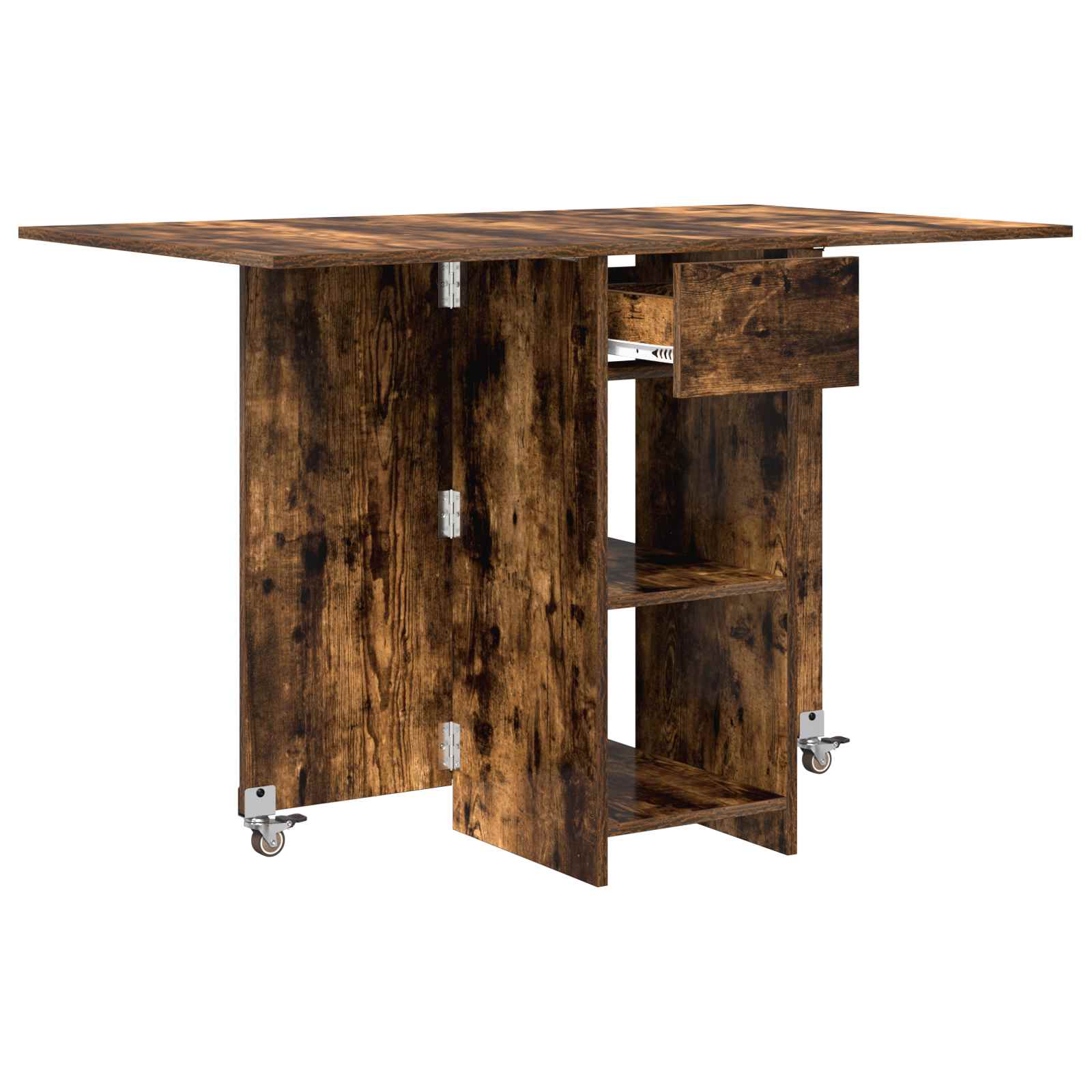 Table à dîner 115 x 70 x 75 cm Bois d'ingénierie Chêne fumé - XIOS