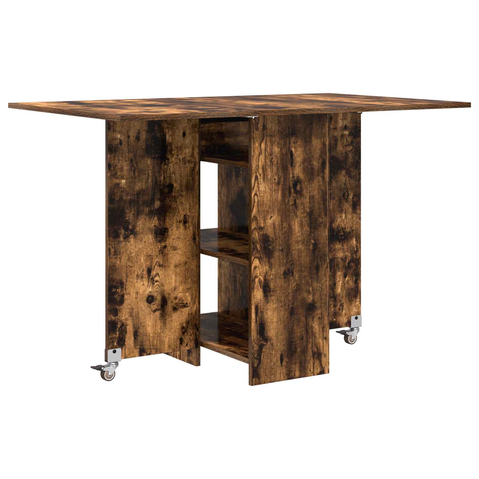 Table à dîner 115 x 70 x 75 cm Bois d'ingénierie Chêne fumé - XIOS