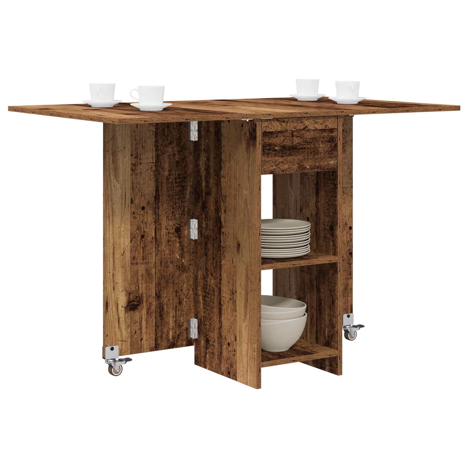Table à dîner 115 x 70 x 75 cm Bois d'ingénierie Bois ancien - XIOS