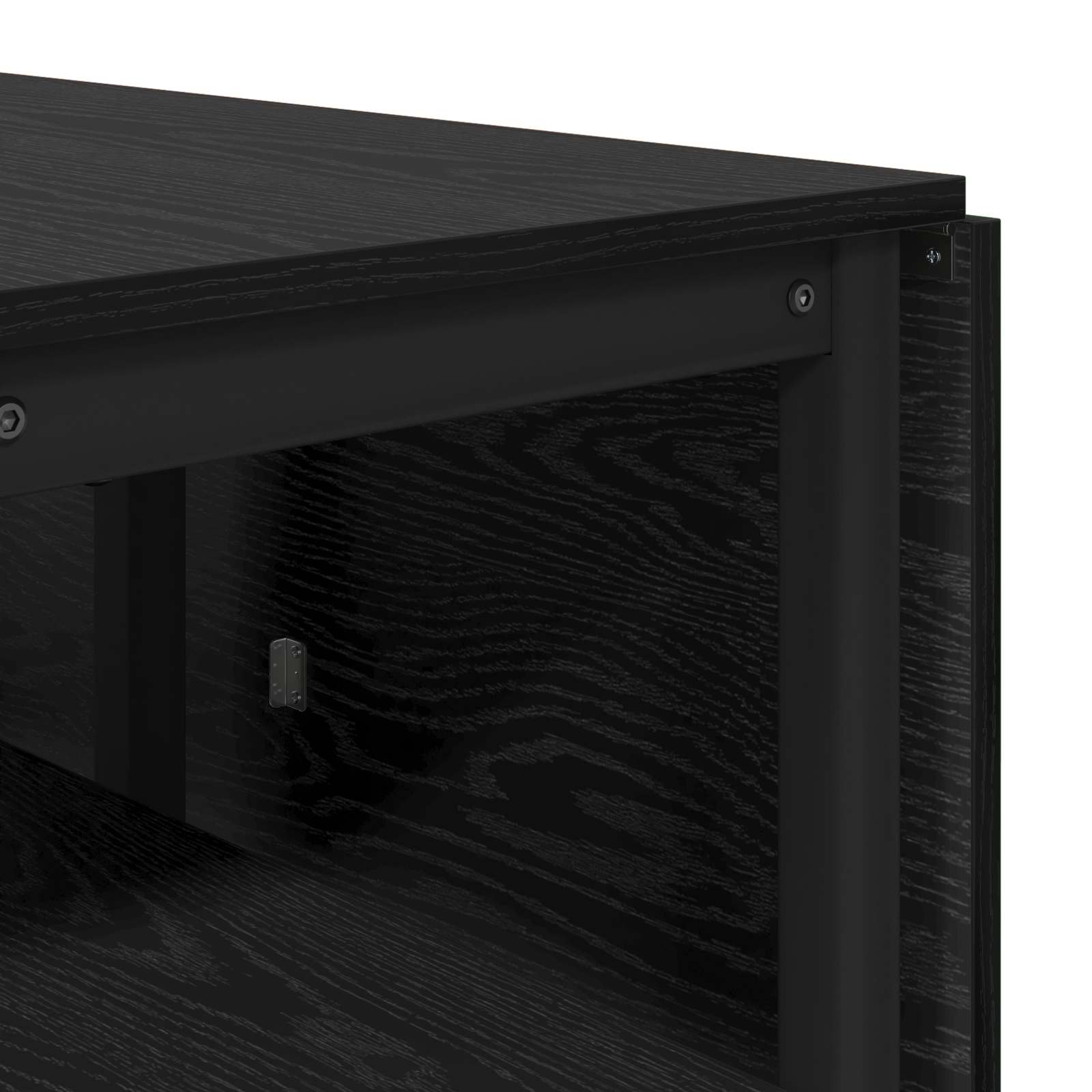 Table à dîner 122 x 80 x 76,5 cm Bois d'ingénierie Chêne noir - XIOS