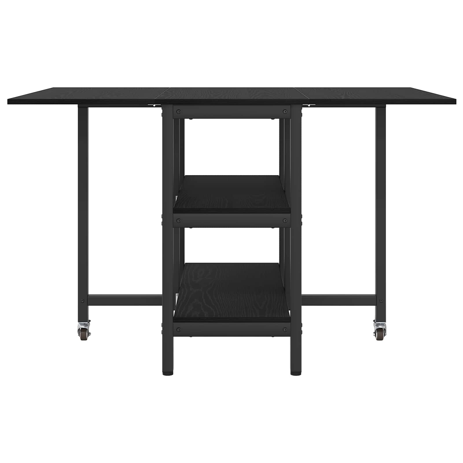 Table à dîner 122 x 80 x 76,5 cm Bois d'ingénierie Chêne noir - XIOS