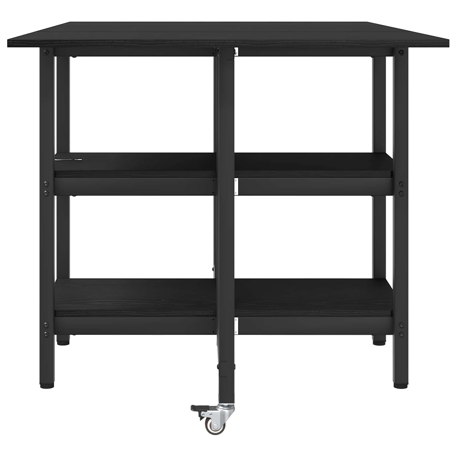 Table à dîner 122 x 80 x 76,5 cm Bois d'ingénierie Chêne noir - XIOS
