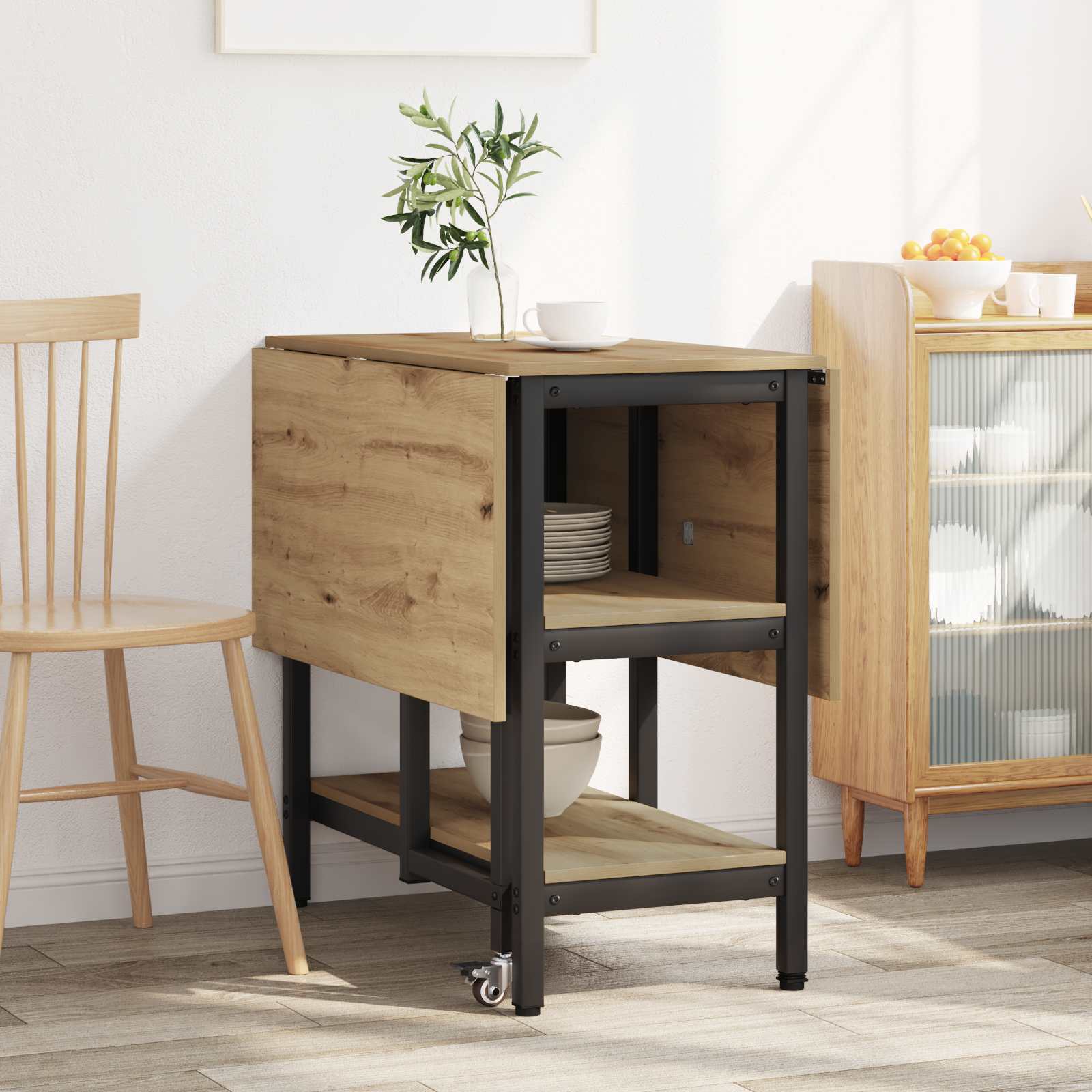 Table à dîner 122 x 80 x 76,5 cm Bois d'ingénierie - XIOS