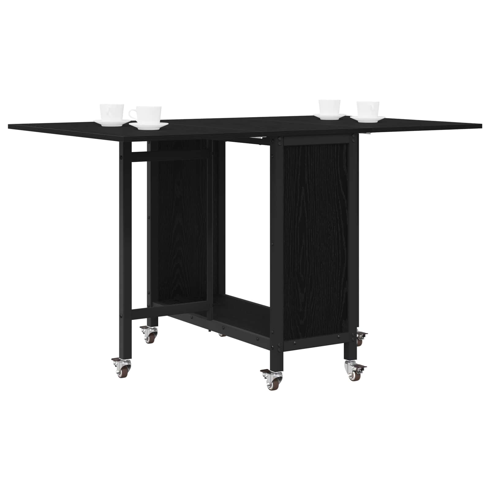 Table à manger pliante avec roulettes 130 x 80 x 76,5 cm - XIOS