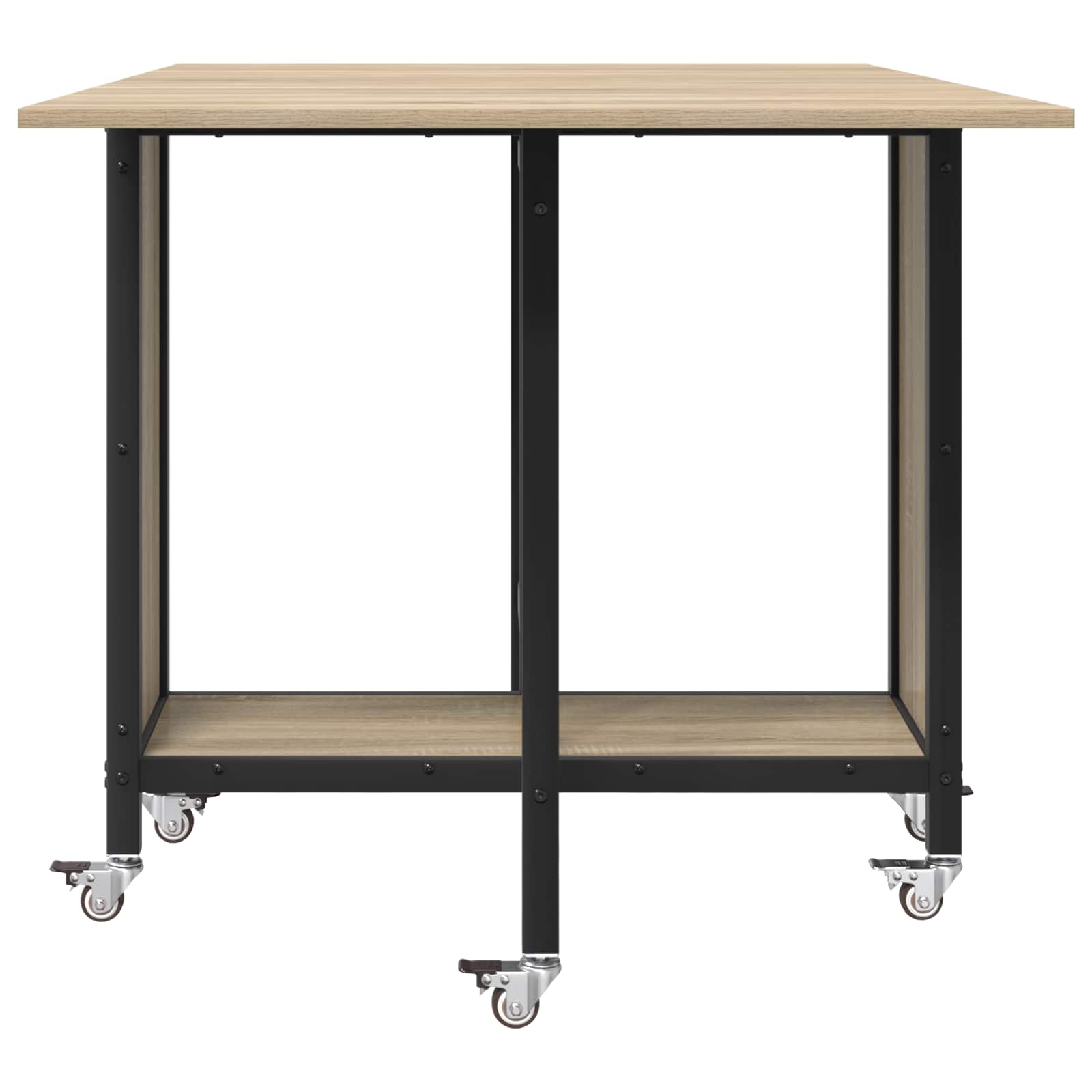 Table à manger pliante avec roulettes 130 x 80 x 76,5 cm - XIOS