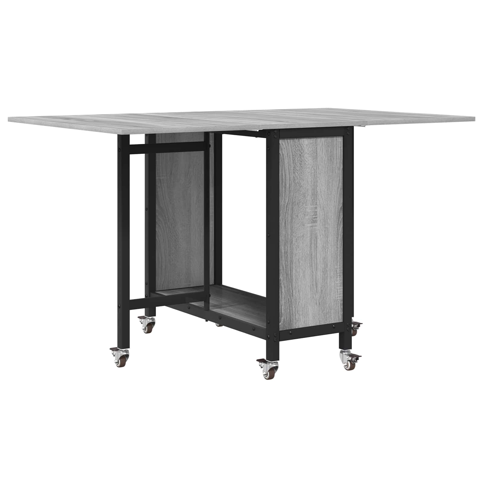 Table à manger pliante avec roulettes 130 x 80 x 76,5 cm - XIOS