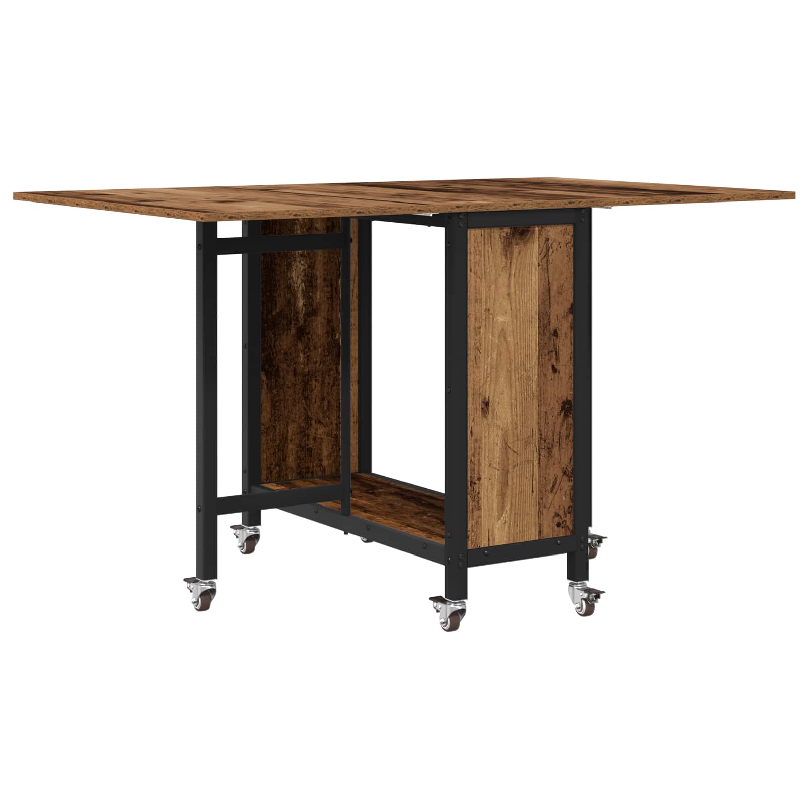 Table à manger pliante avec roulettes 130 x 80 x 76,5 cm - XIOS