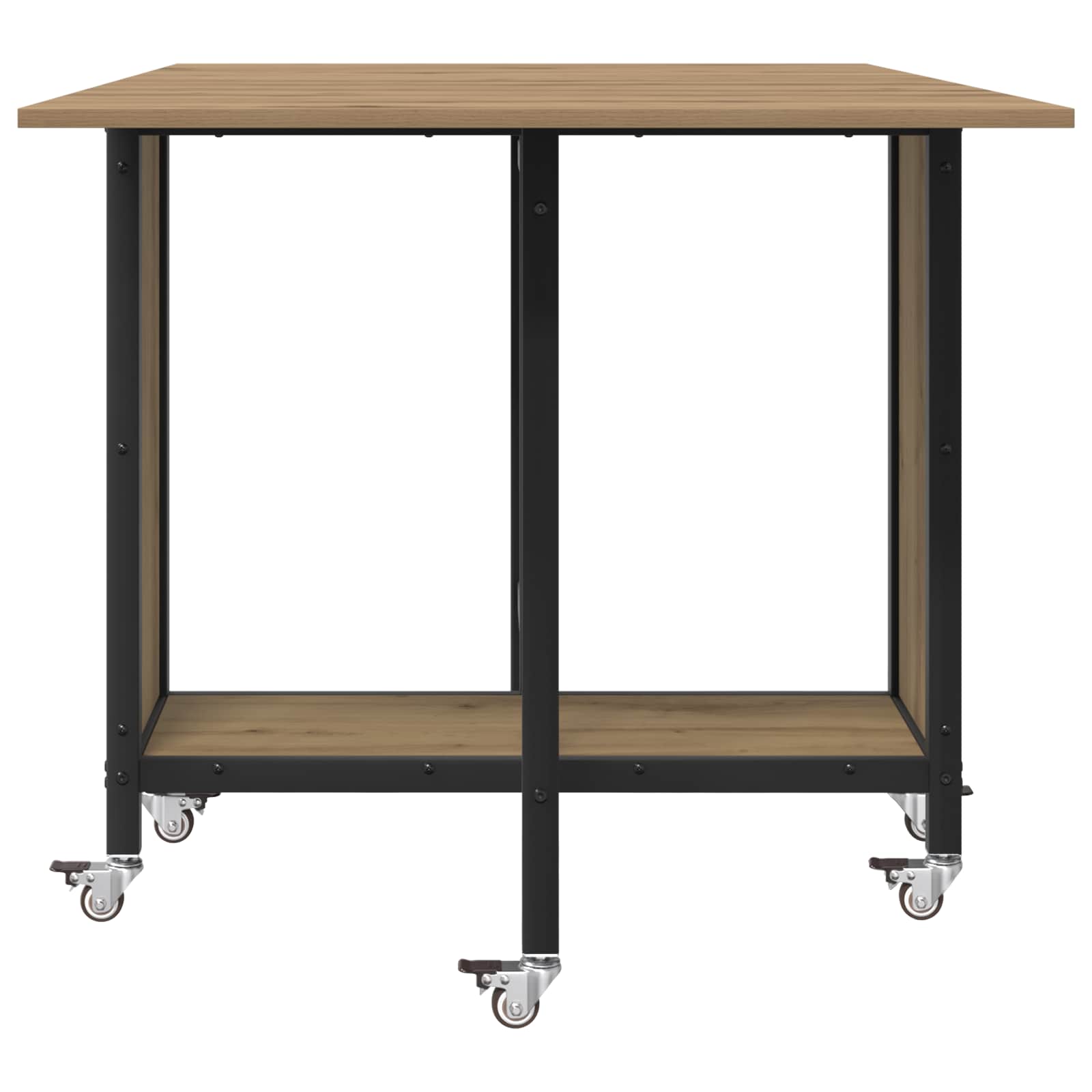 Table à manger pliante avec roulettes 130 x 80 x 76,5 cm - XIOS