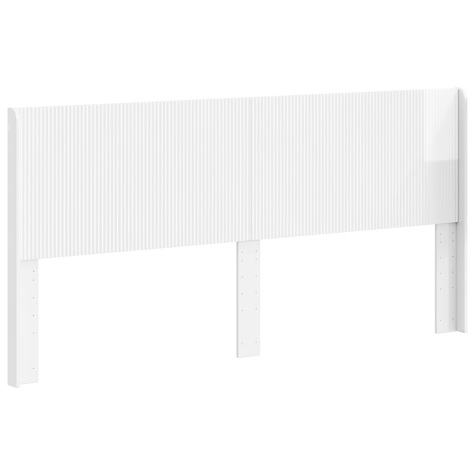 Tête de lit Blanc brillant Bois d'ingénierie - XIOS