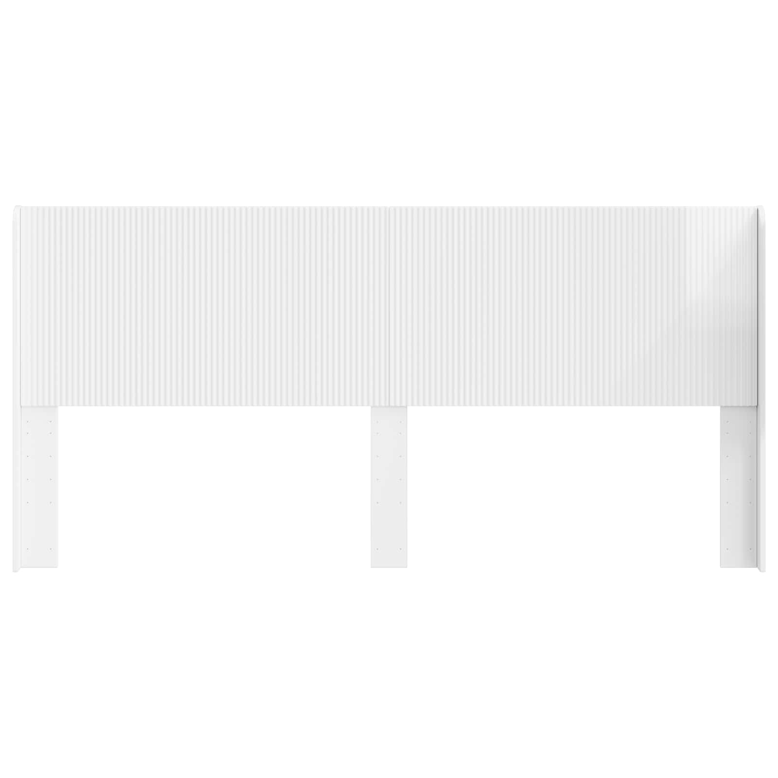 Tête de lit Blanc brillant Bois d'ingénierie - XIOS
