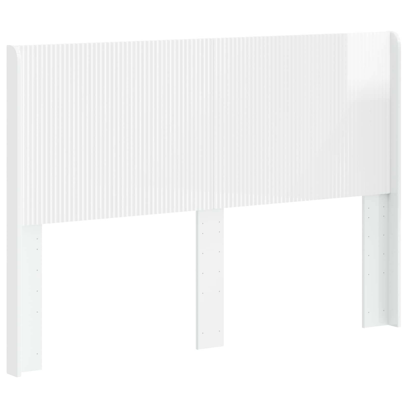 Tête de lit Blanc brillant Bois d'ingénierie - XIOS