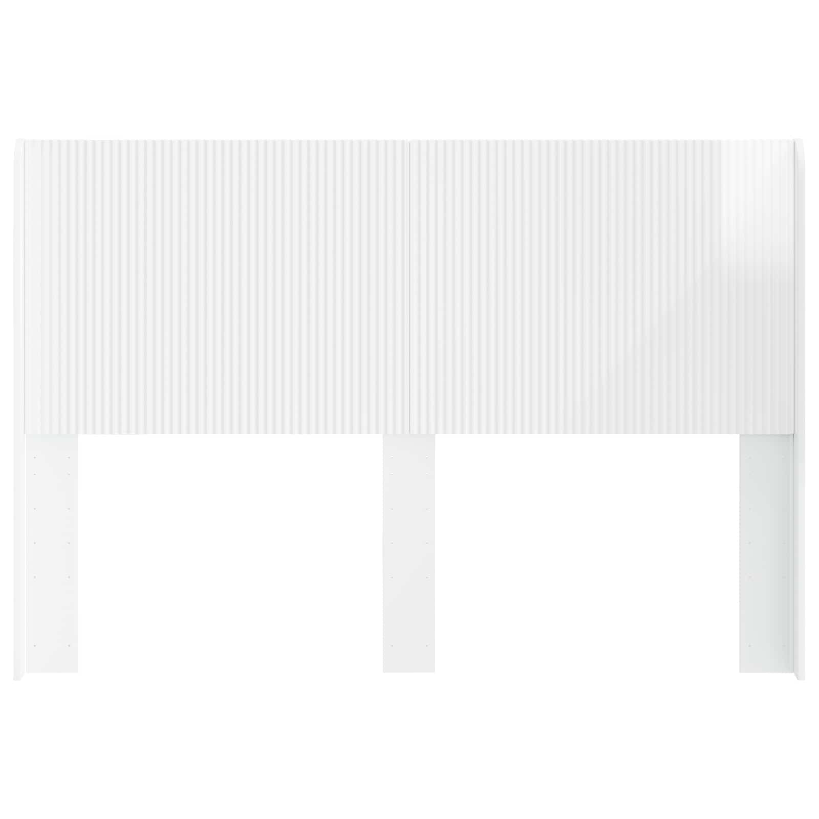 Tête de lit Blanc brillant Bois d'ingénierie - XIOS