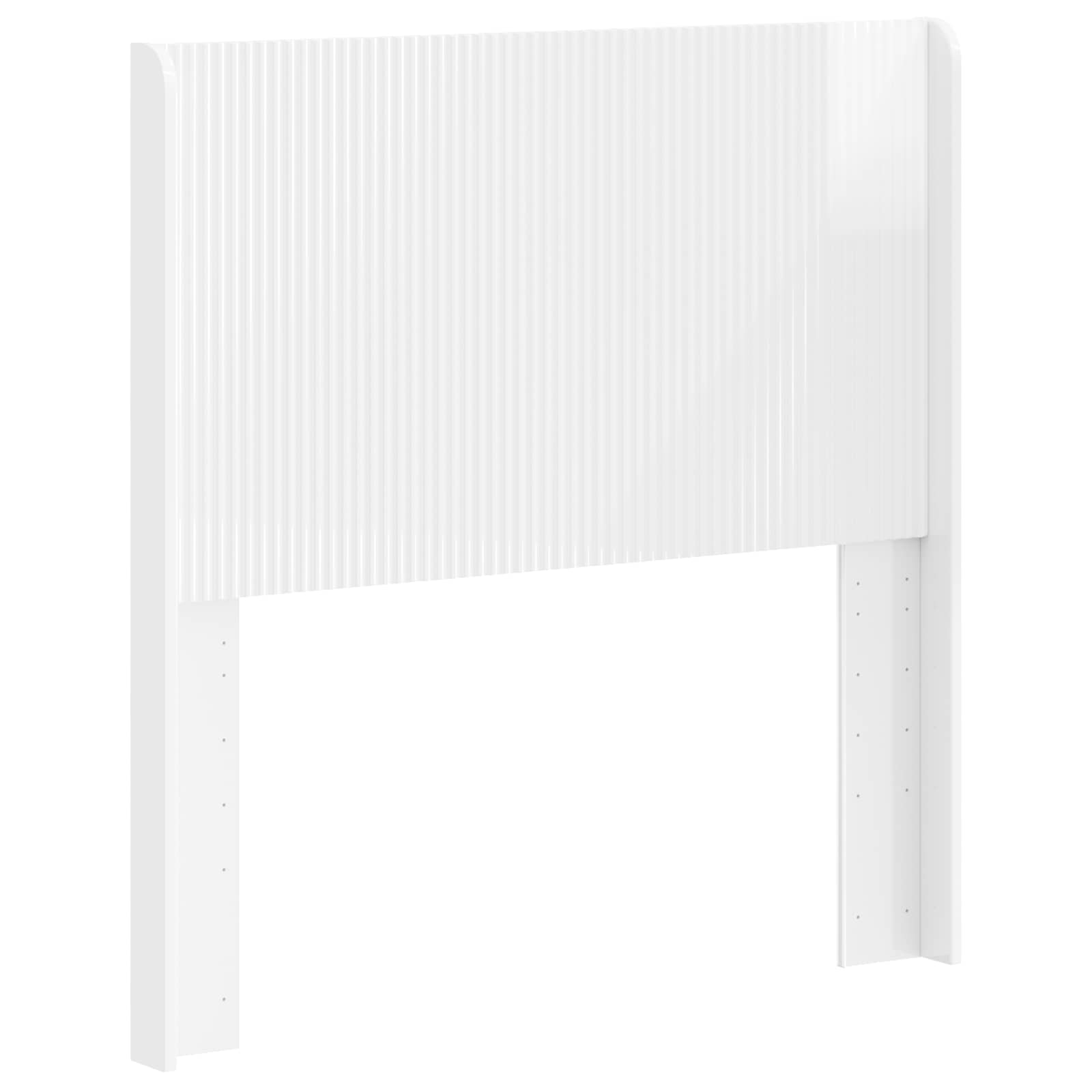 Tête de lit Blanc brillant Bois d'ingénierie - XIOS