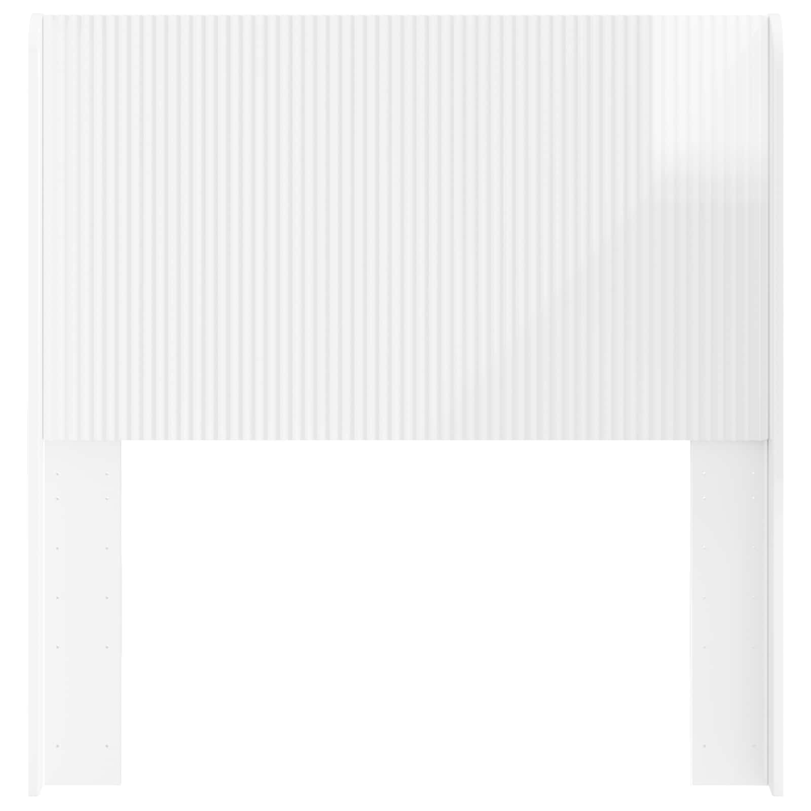 Tête de lit Blanc brillant Bois d'ingénierie - XIOS