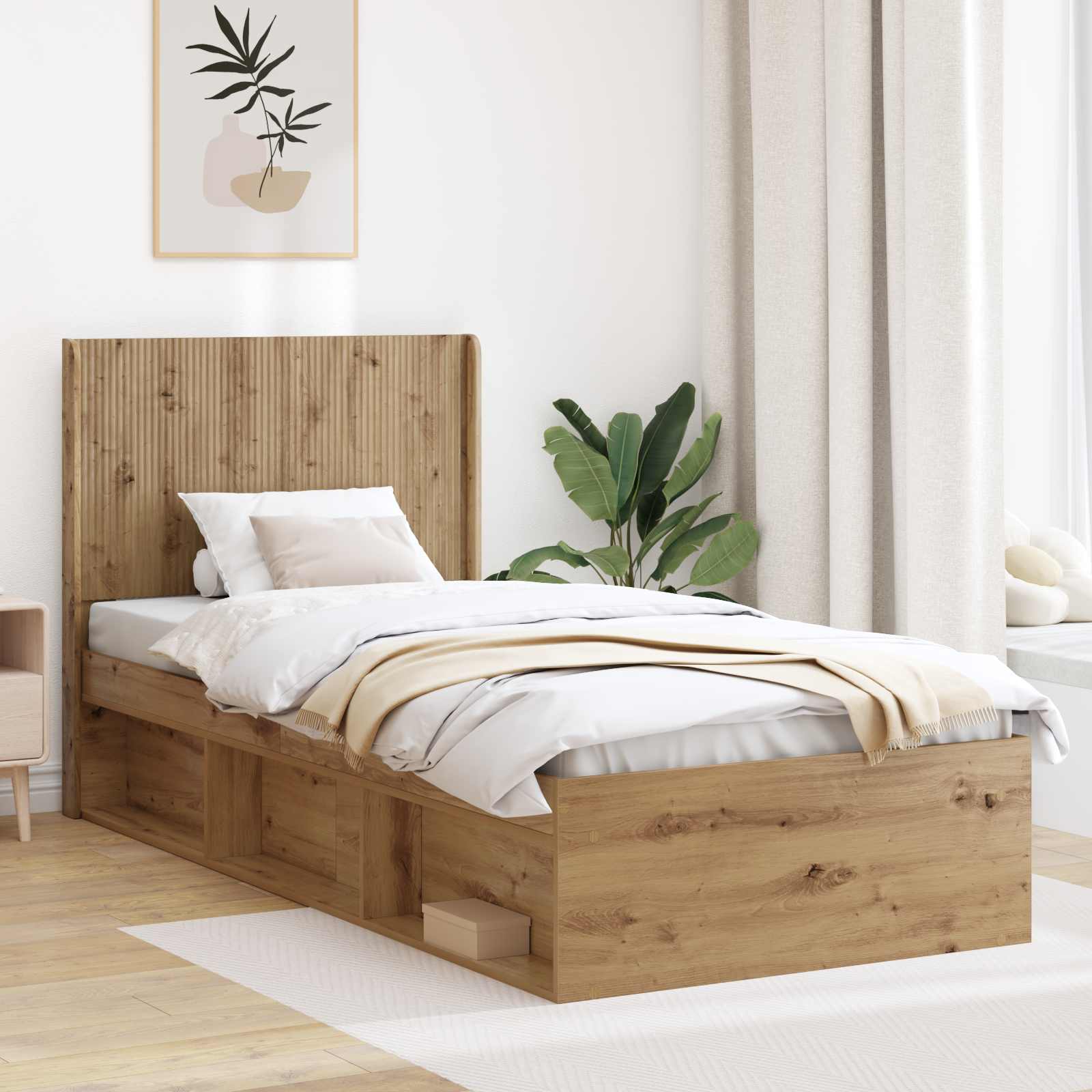 Tête de lit Chêne artisanal Bois d'ingénierie - XIOS