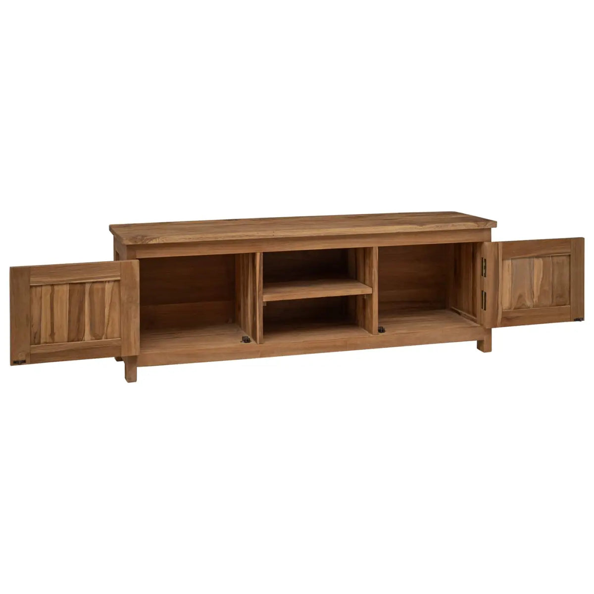 Meuble tv 110 x 30 x 40 cm Naturel Bois de teck massif - XIOS