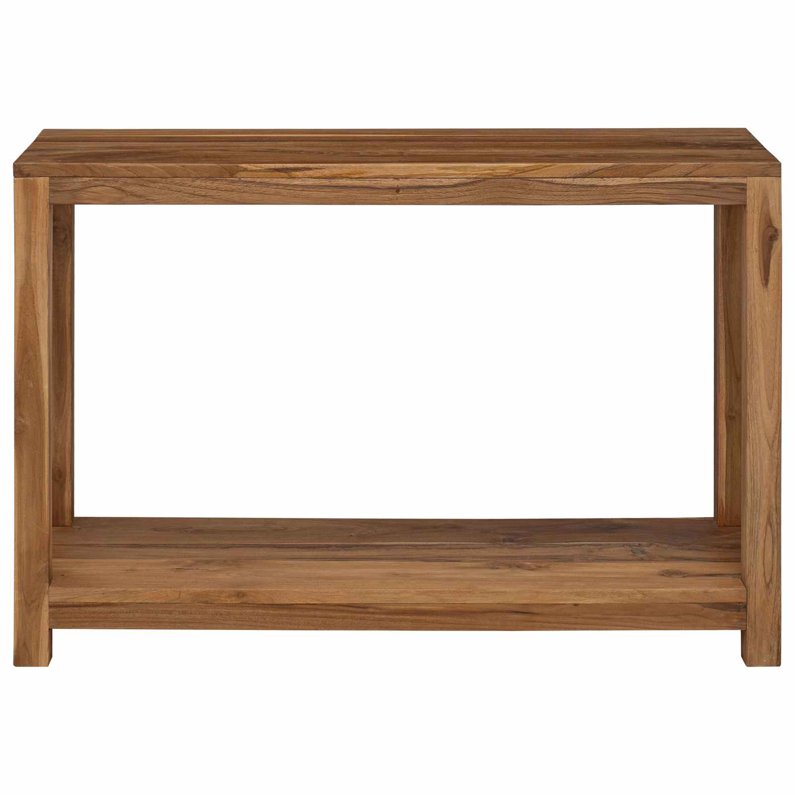 Table console Naturel 110 x 35 x 75 cm Bois de teck massif