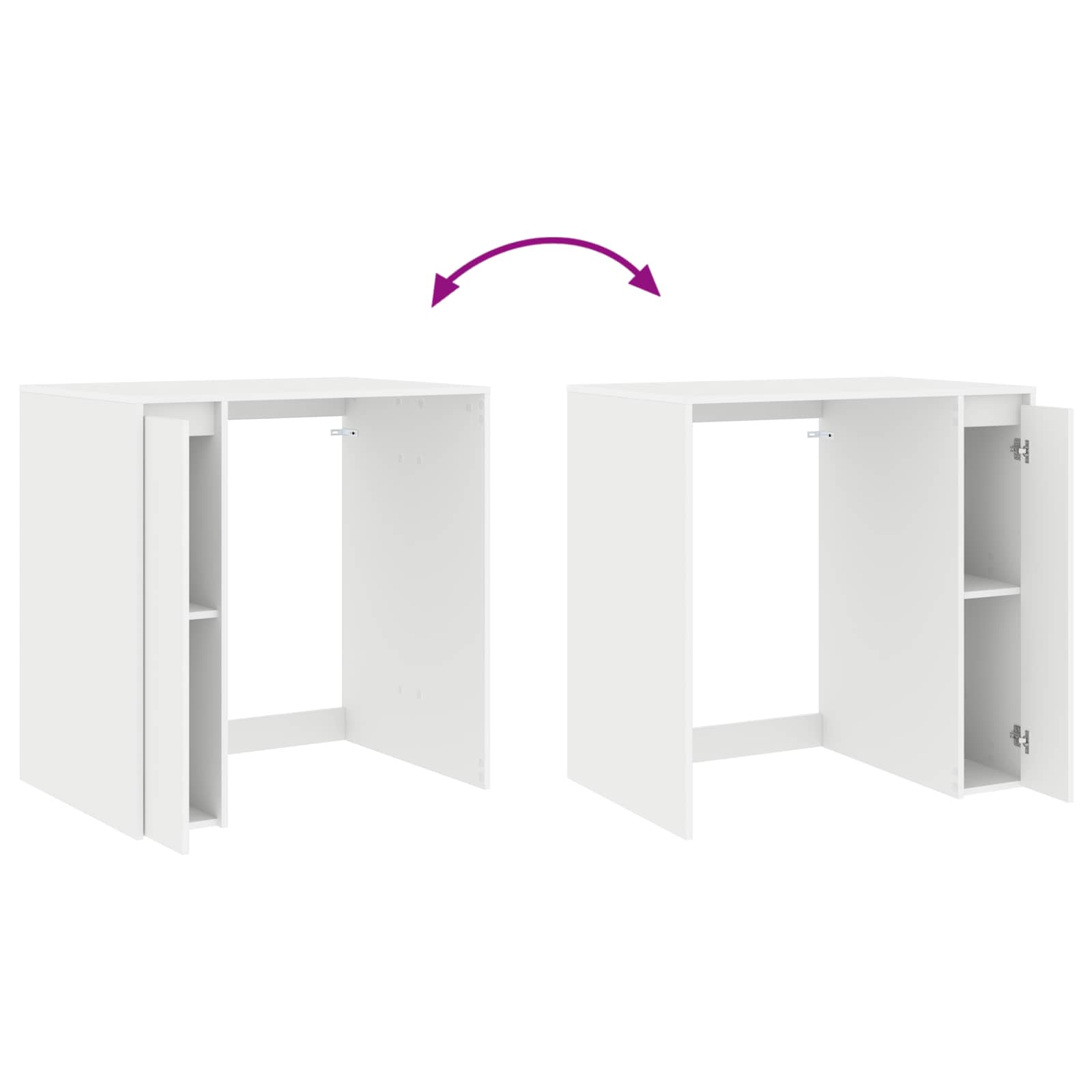Armoire pour machine à laver avec porte Blanc 87 x 60 x 89 cm