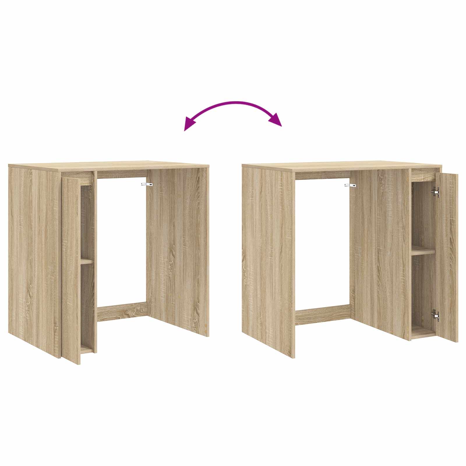 Armoire pour machine à laver avec porte Sonoma 87 x 60 x 89 cm