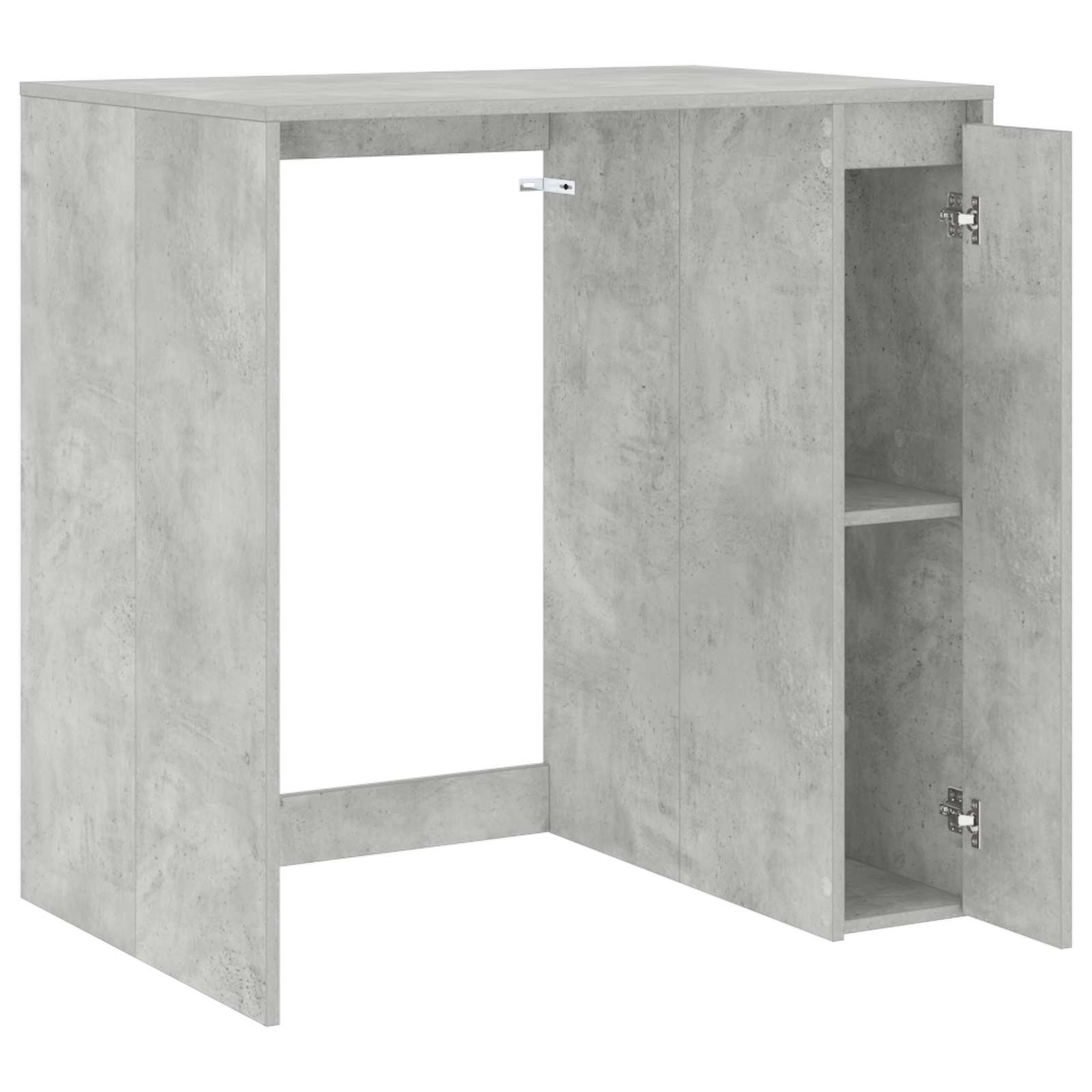 Armoire pour machine à laver avec porte Béton 87 x 60 x 89 cm