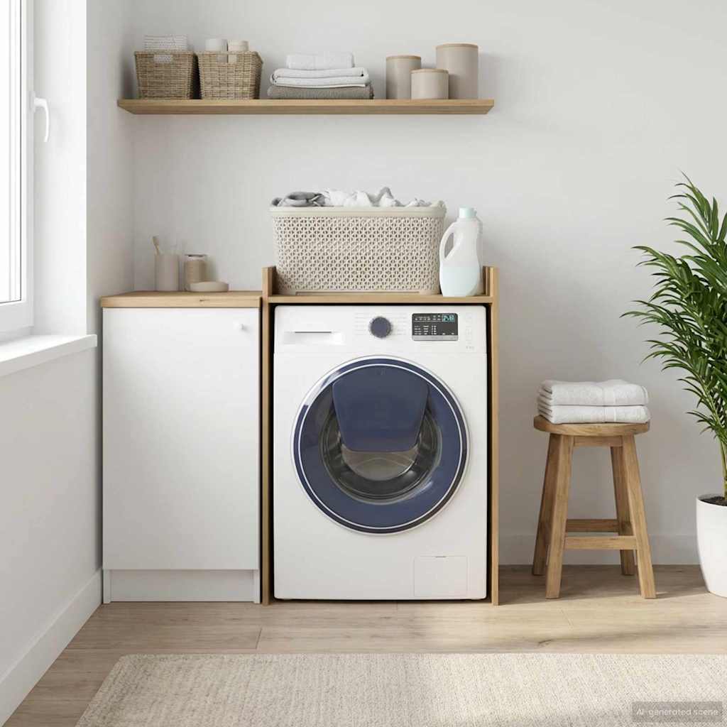 Armoire pour machine à laver Chêne artisan 67,5 x 62 x 97 cm - XIOS