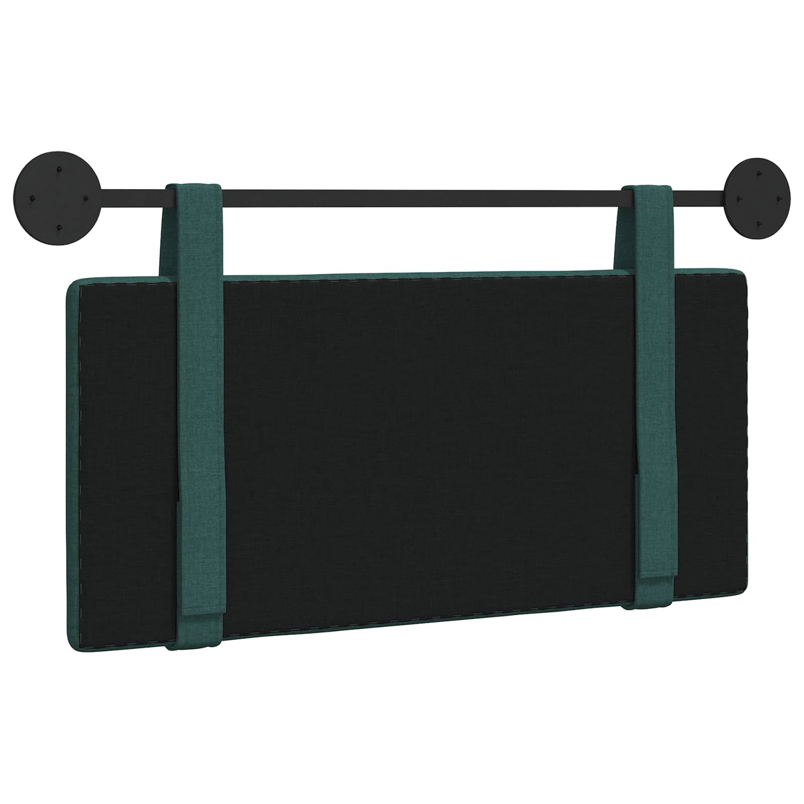 Tête de lit suspendue Uni Vert foncé 100 x 55 x 5 cm tissu - XIOS