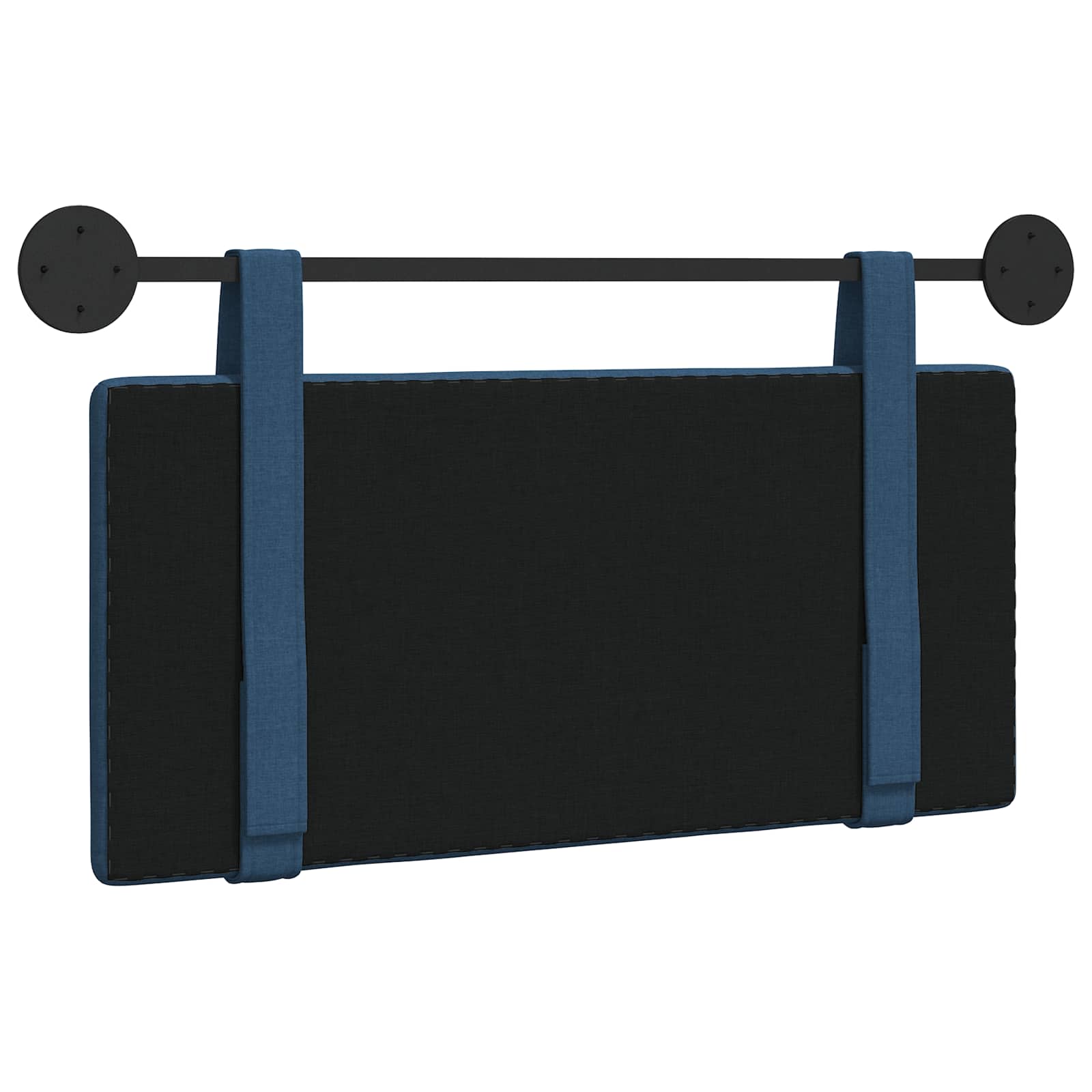 Tête de lit suspendue Montage mural Bleu 100 x 55 x 5 cm tissu - XIOS
