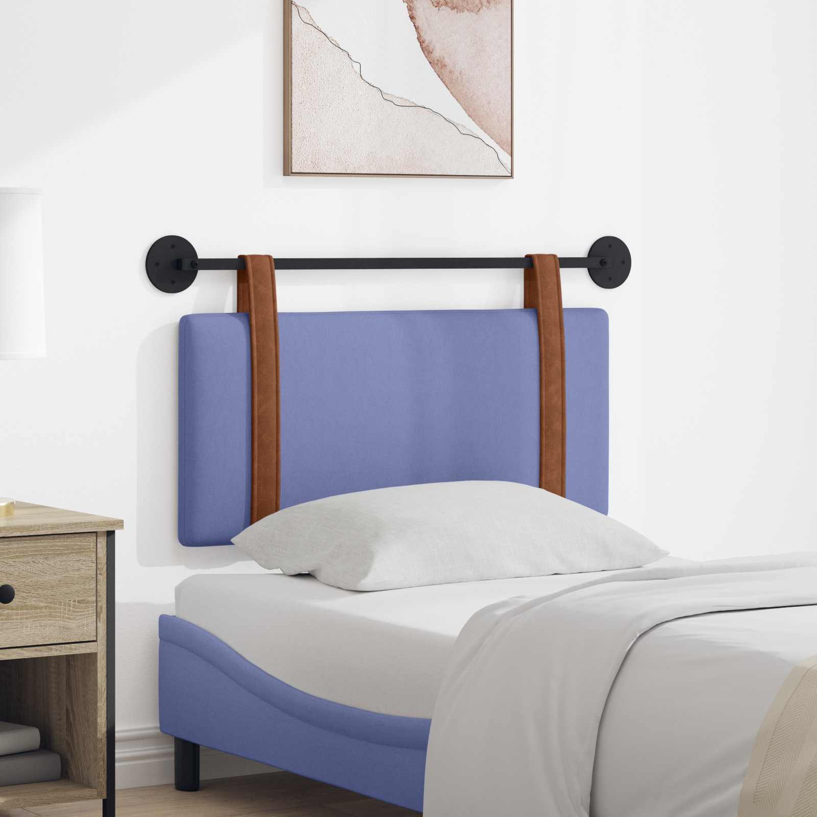 Tête de lit suspendue Bleu denim PU antique - XIOS
