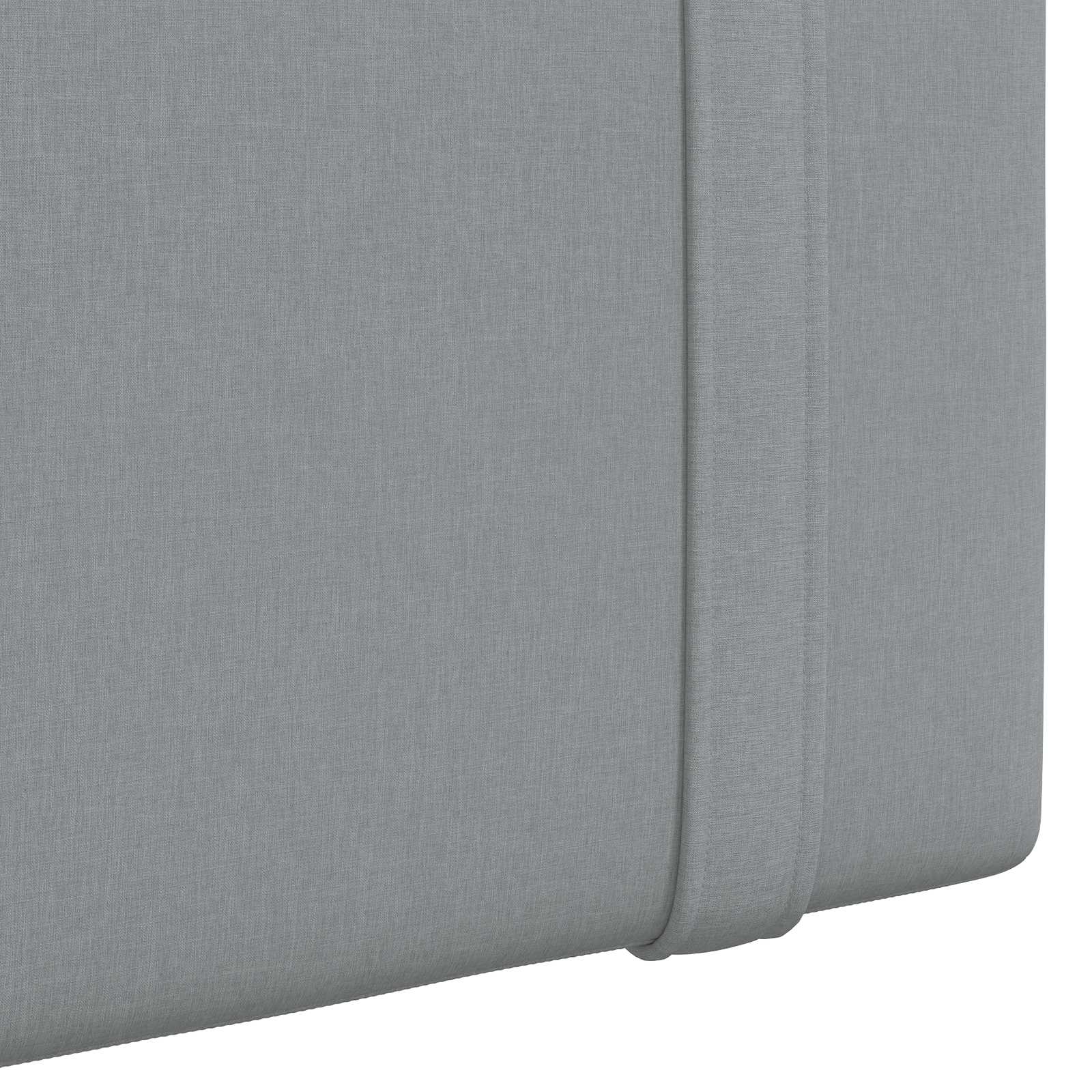 Tête de lit suspendue Uni Gris clair 130 x 55 x 5 cm tissu - XIOS