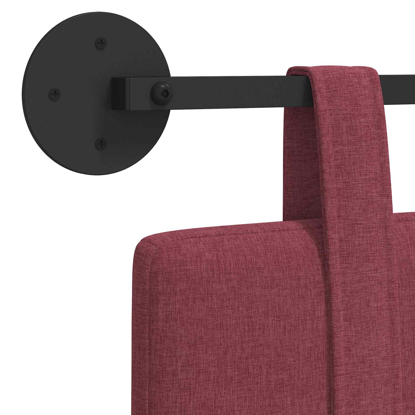 Tête de lit suspendue Uni Bordeaux 130 x 55 x 5 cm tissu - XIOS