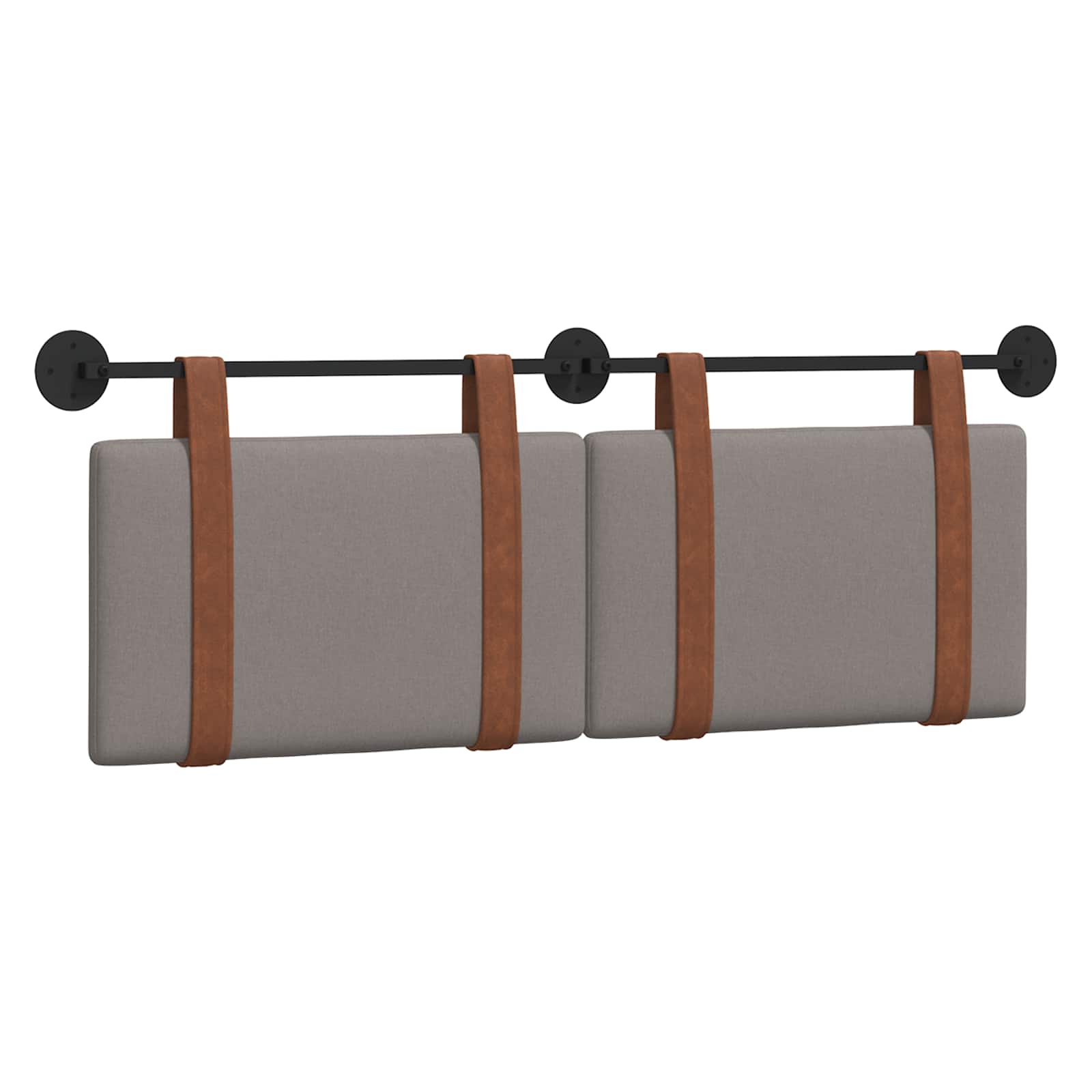 Tête de lit suspendue Taupe PU antique