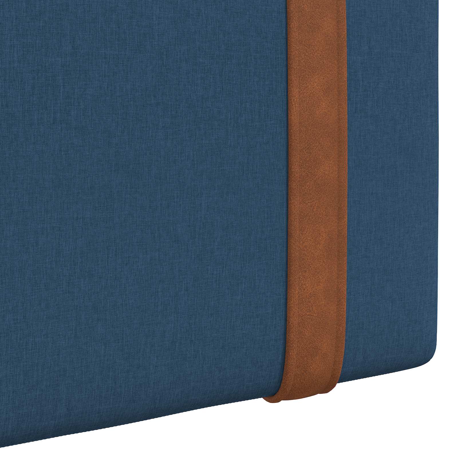 Tête de lit suspendue Bleu PU antique