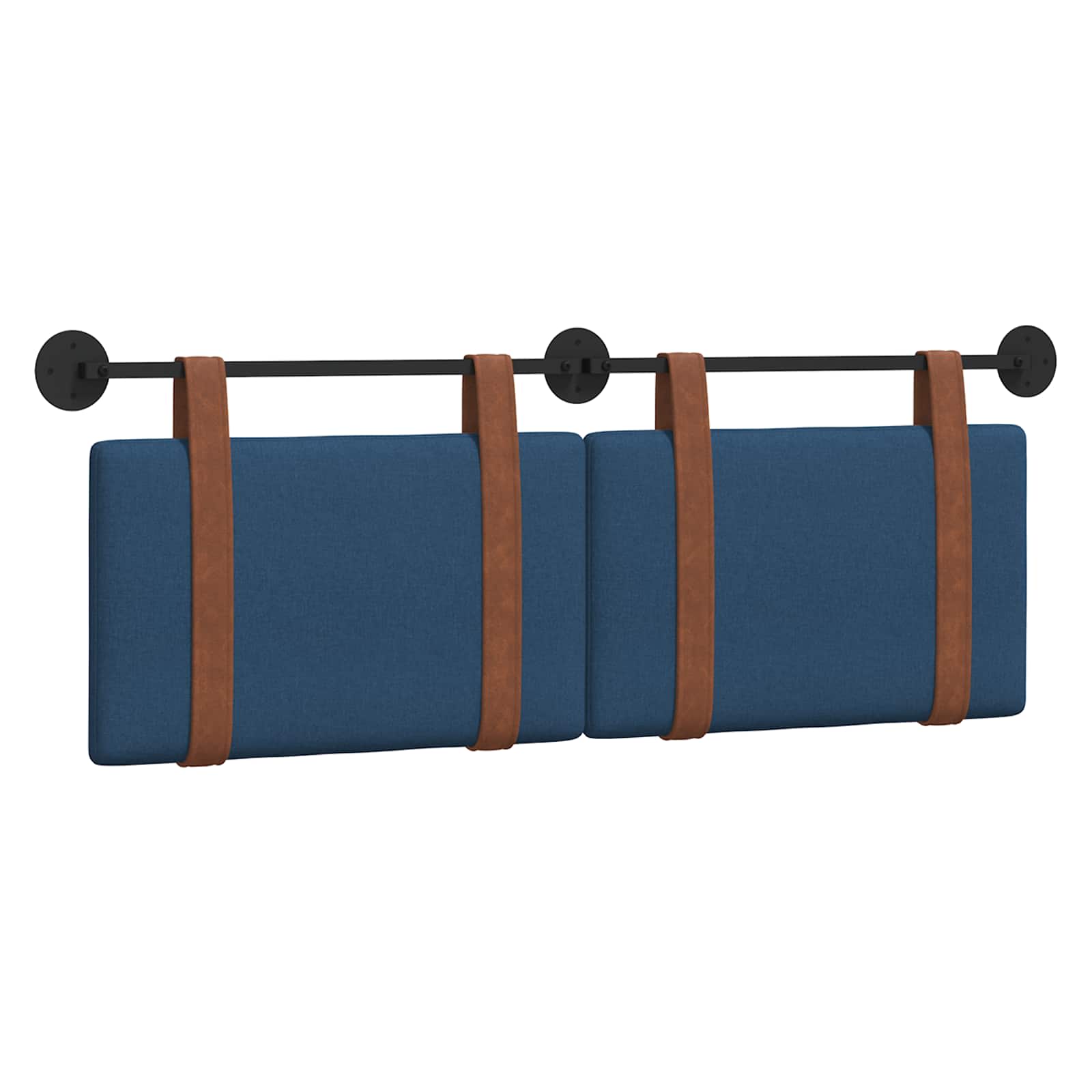 Tête de lit suspendue Bleu PU antique
