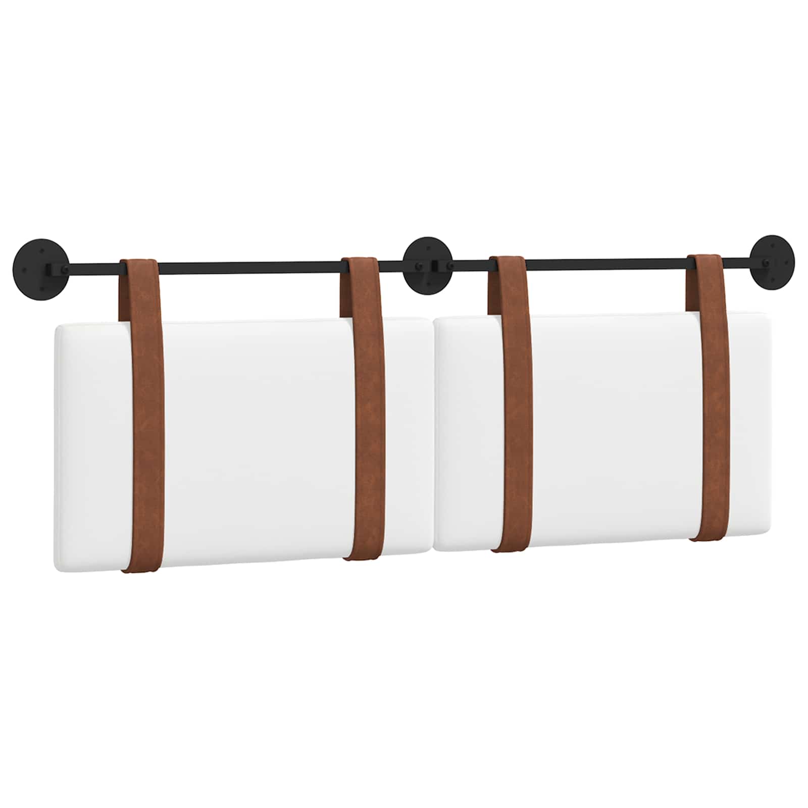 Tête de lit suspendue Blanc PU antique