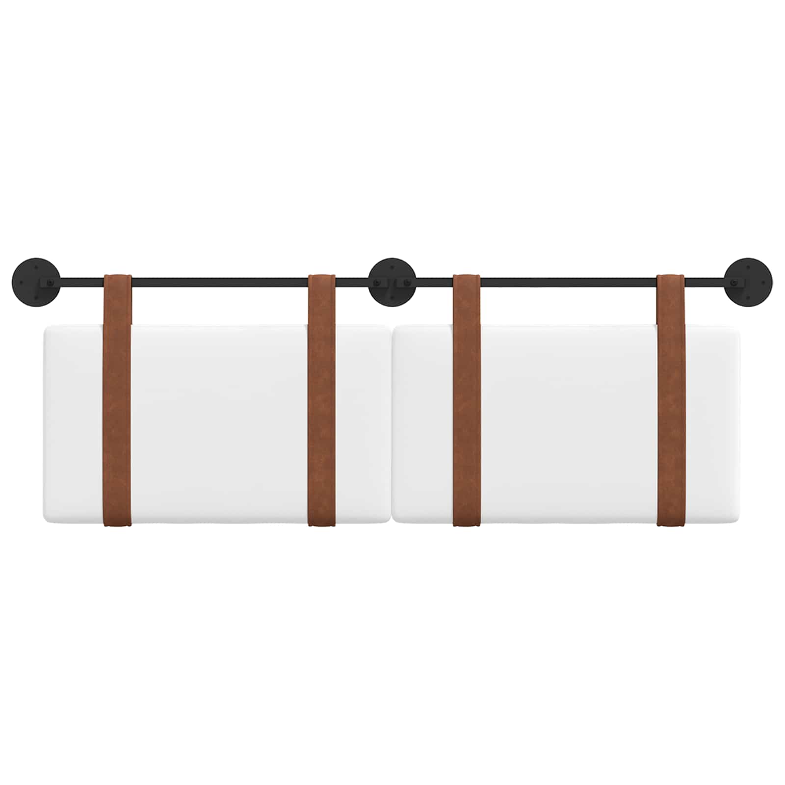 Tête de lit suspendue Blanc PU antique