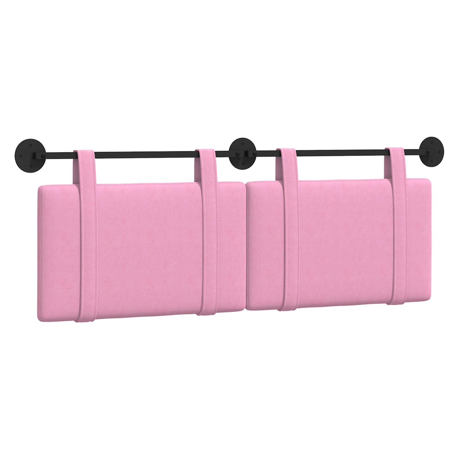 Tête de lit suspendue Rose Tissu