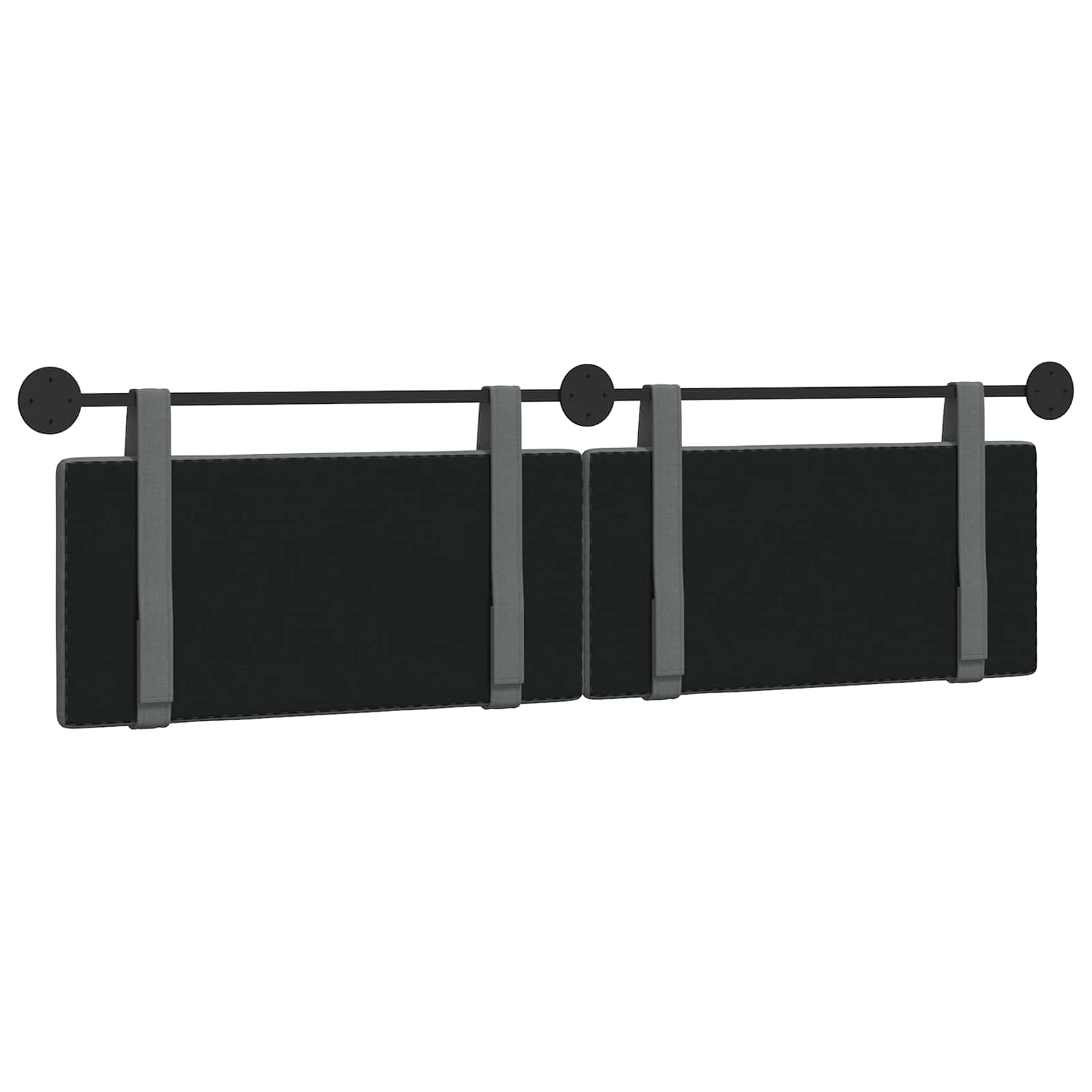 Tête de lit suspendue Uni Gris foncé 170 x 55 x 5 cm tissu - XIOS