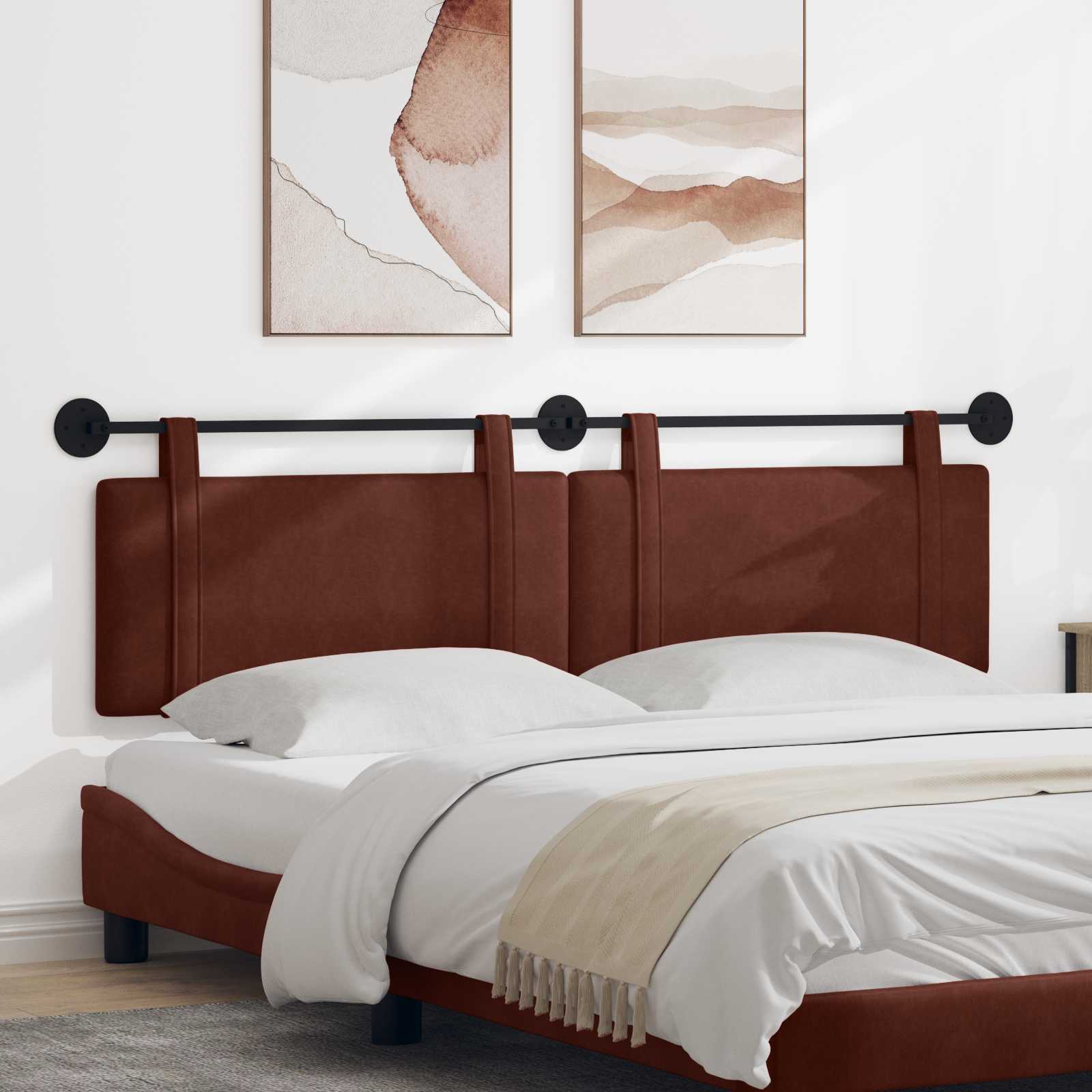 Tête de lit suspendue Brun Brillant 170 x 55 x 5 cm PU antique - XIOS