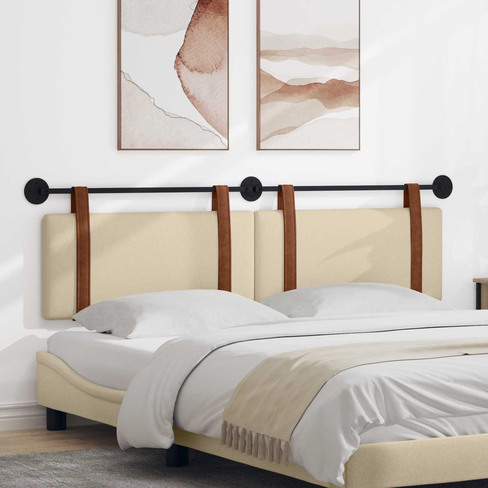 Tête de lit suspendue Crème PU antique - XIOS