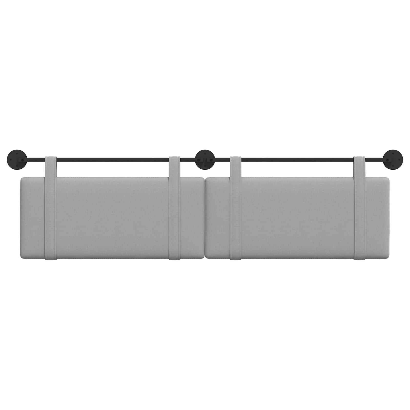 Tête de lit suspendue Gris nuage tissu - XIOS