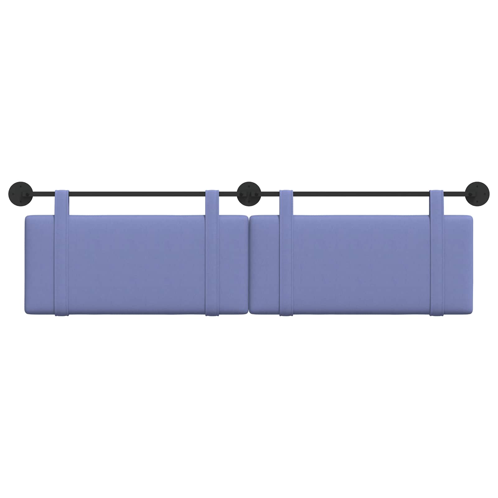 Tête de lit suspendue Uni Bleu denim 190 x 55 x 5 cm tissu - XIOS