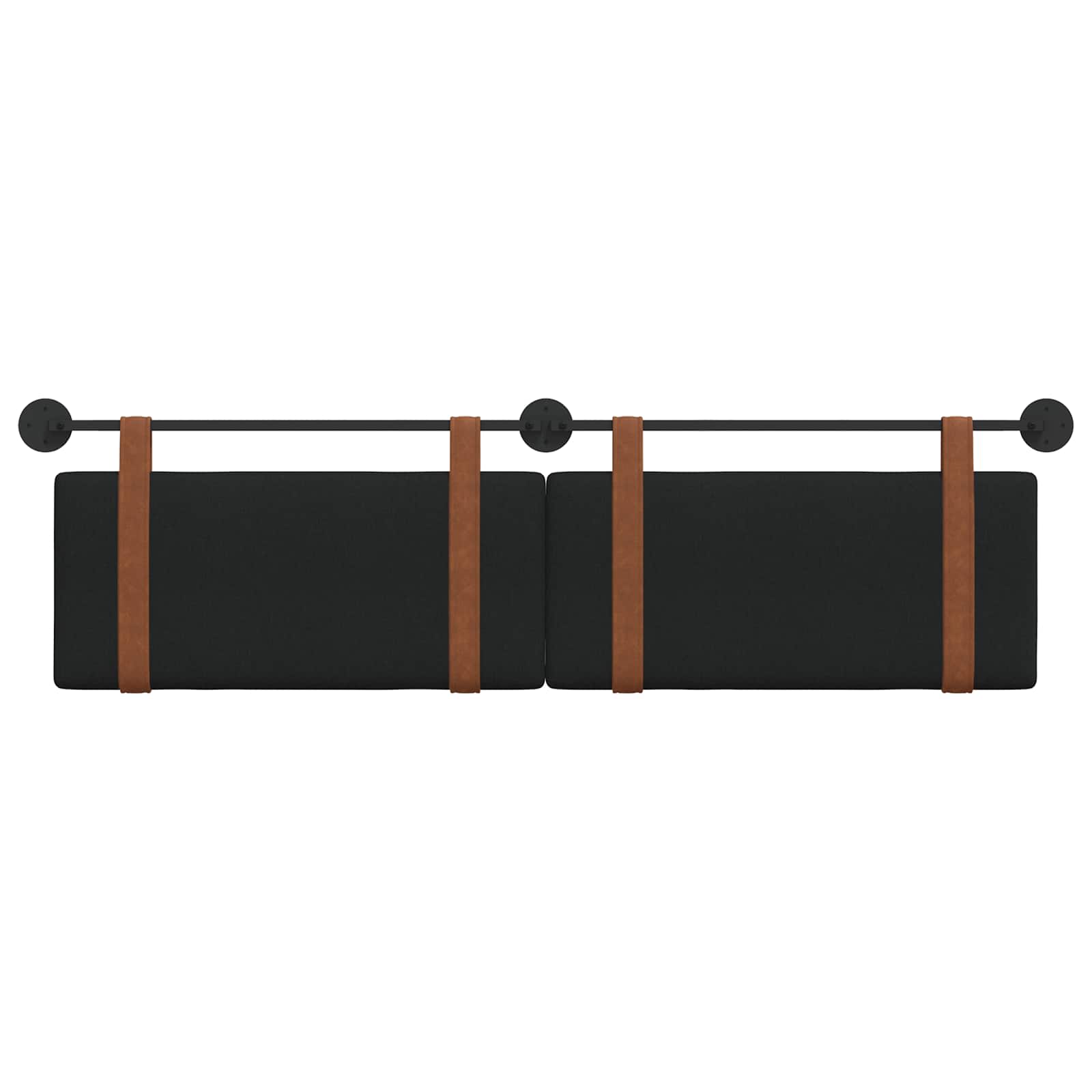 Tête de lit suspendue Uni Noir 190 x 55 x 5 cm PU antique - XIOS
