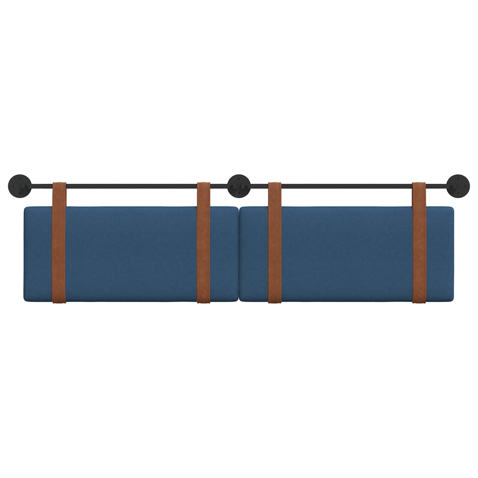 Tête de lit suspendue Uni Bleu 190 x 55 x 5 cm PU antique - XIOS