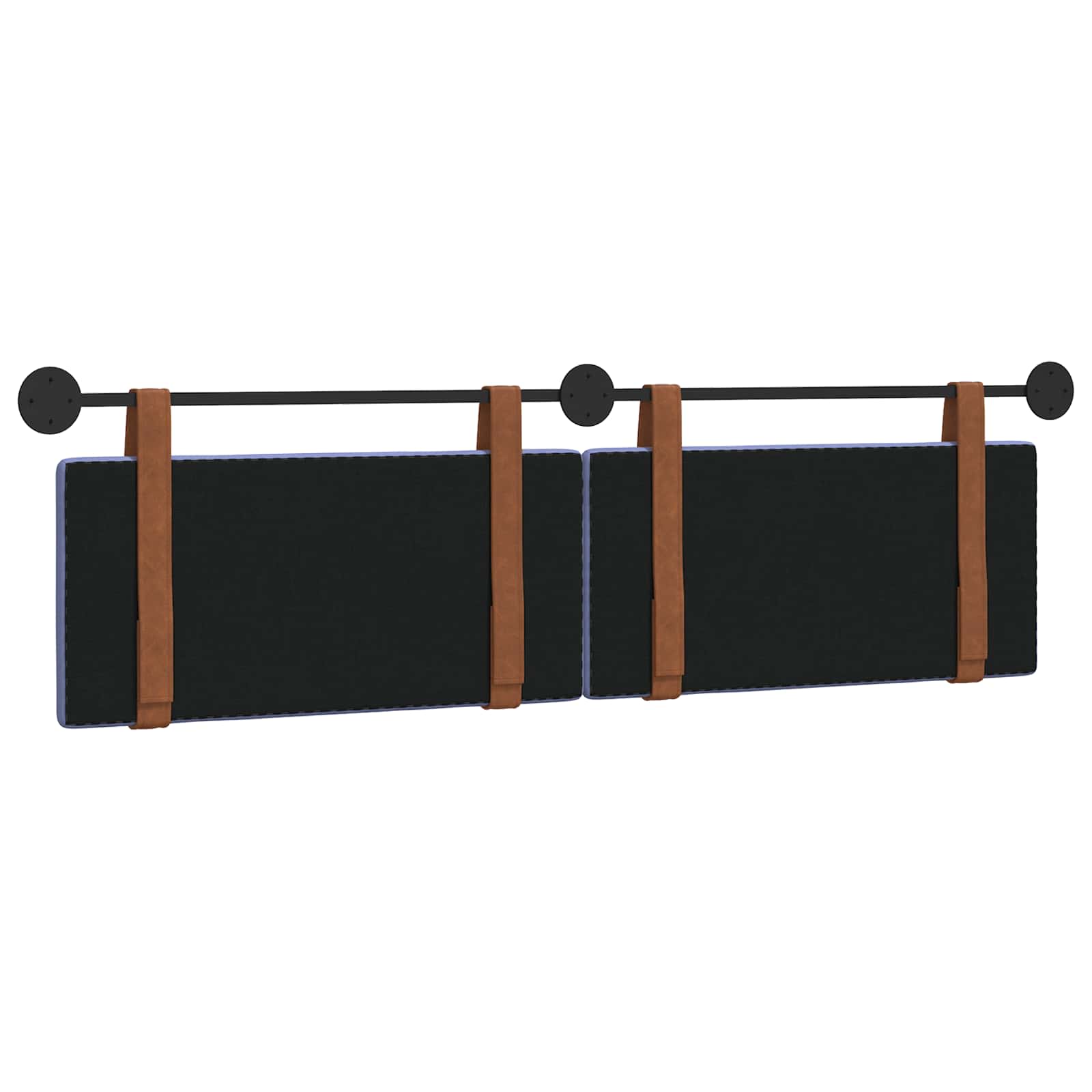 Tête de lit suspendue Uni Bleu denim 190 x 55 x 5 cm PU antique - XIOS