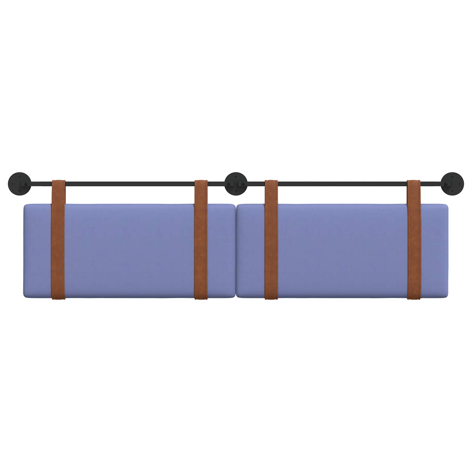 Tête de lit suspendue Uni Bleu denim 190 x 55 x 5 cm PU antique - XIOS