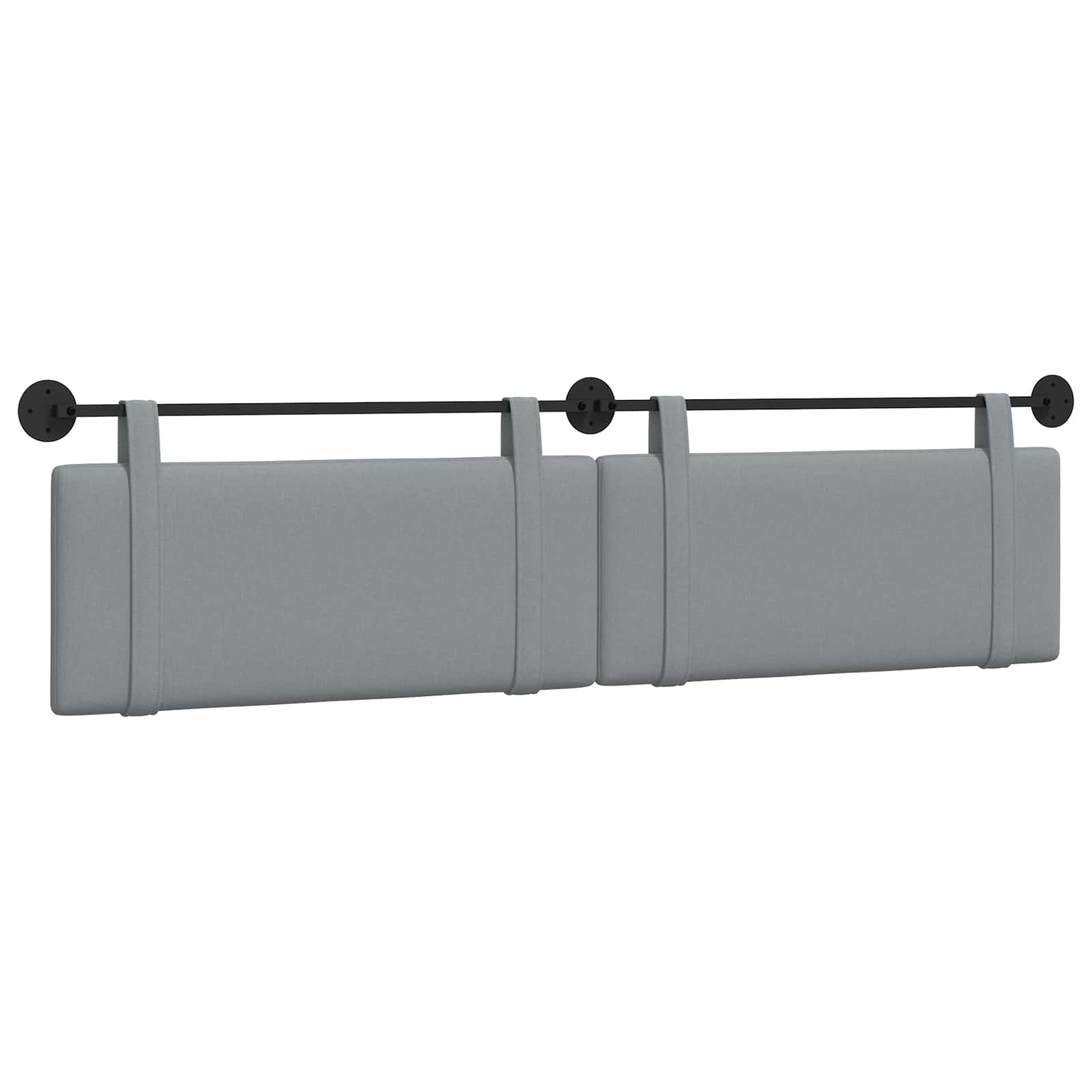 Tête de lit suspendue Gris clair Tissu - XIOS