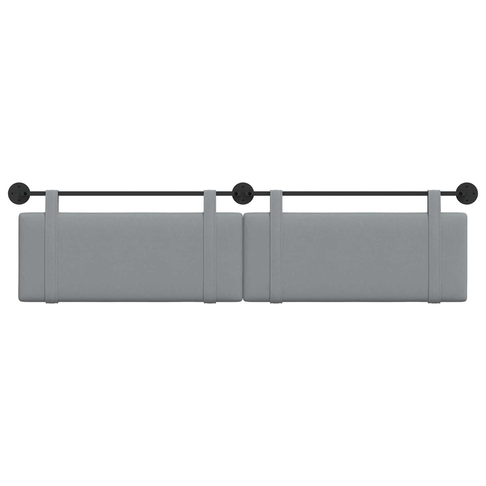 Tête de lit suspendue Gris clair Tissu - XIOS