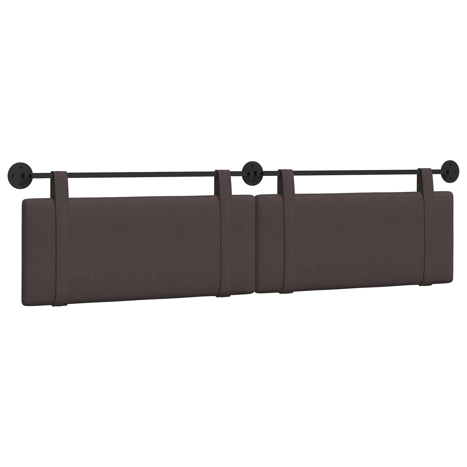Tête de lit suspendue Marron foncé Tissu - XIOS