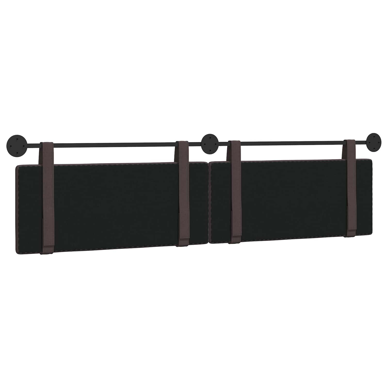 Tête de lit suspendue Marron foncé Tissu - XIOS
